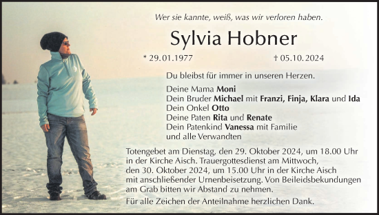 Anzeige von Sylvia Hobner von MGO