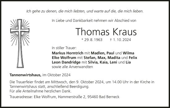 Anzeige von Thomas Kraus von MGO