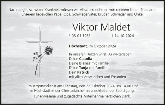 Anzeige von Viktor Maldet von MGO