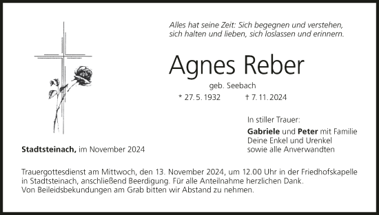 Anzeige von Agnes Reber von MGO