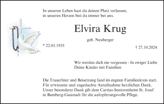 Anzeige von Elvira Krug von MGO