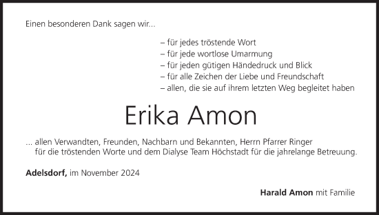 Anzeige von Erika Amon von MGO