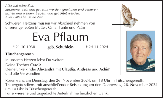 Anzeige von Eva Pflaum von MGO