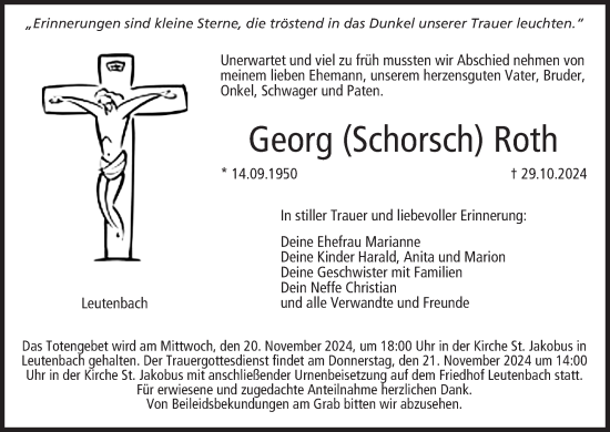 Anzeige von Georg  Roth von MGO