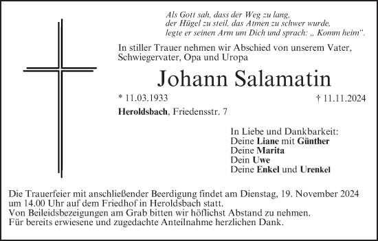 Anzeige von Johann Salamatin von MGO