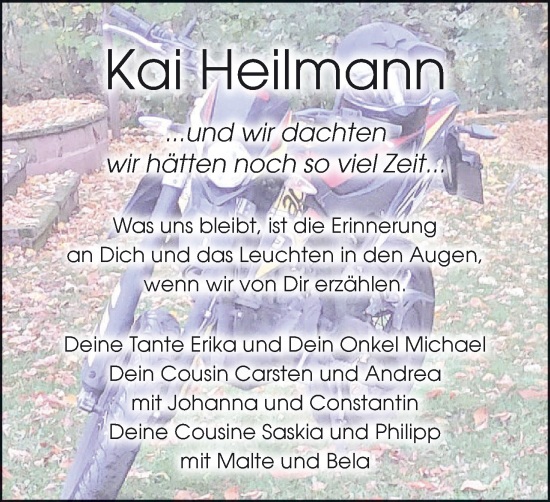 Anzeige von Kai Heilmann von MGO