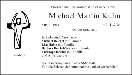 Anzeige von Michael Martin Kuhn von MGO