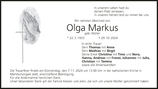 Anzeige von Olga Markus von MGO