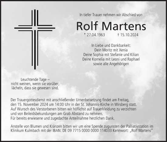 Anzeige von Rolf Martens von MGO