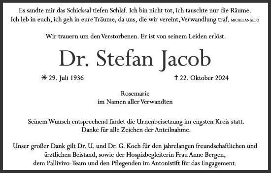 Anzeige von Stefan Jacob von MGO