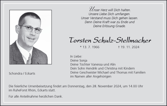 Anzeige von Torsten Schulz-Stellmacher von MGO