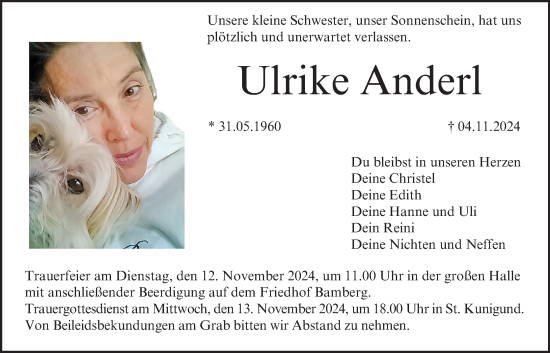 Anzeige von Ulrike Anderl von MGO