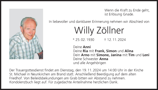 Anzeige von Willy Zöllner von MGO