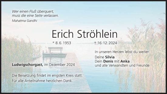 Anzeige von Erich Ströhlein von MGO