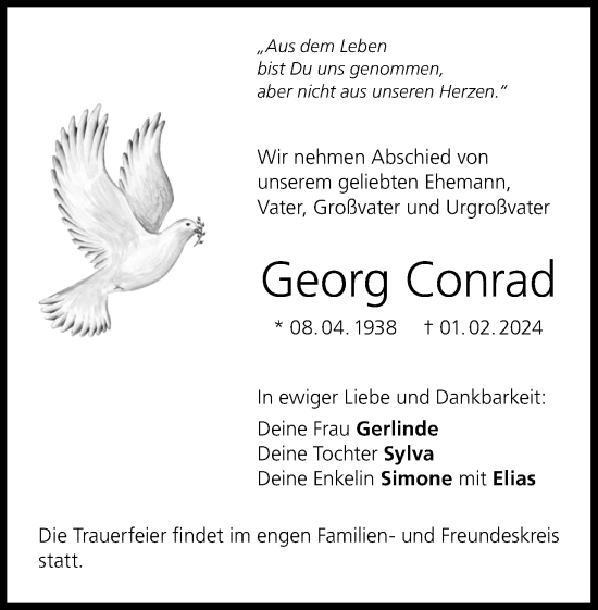 Anzeige von Georg Conrad von MGO