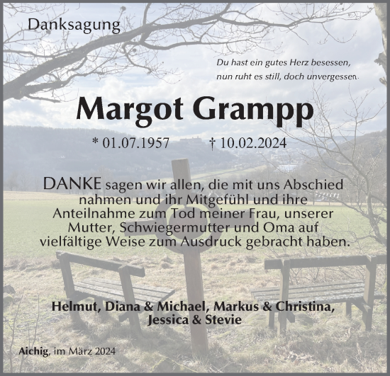 Anzeige von Margot Grampp von MGO