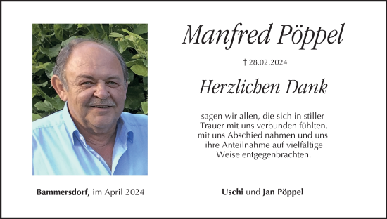 Anzeige von Manfred Pöppel von MGO