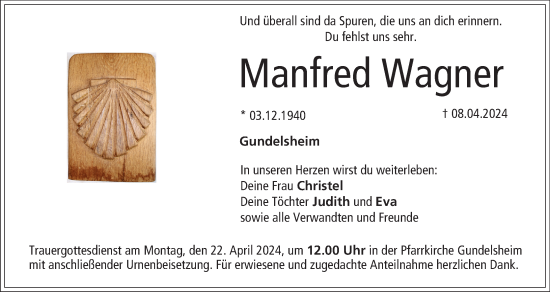 Anzeige von Manfred Wagner von MGO