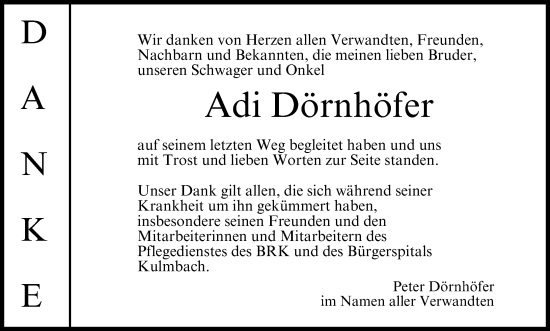 Anzeige von Adi Dörnhöfer von MGO