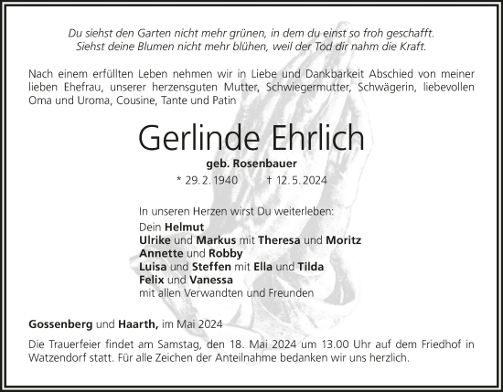 Anzeige von Gerlinde Ehrlich von MGO