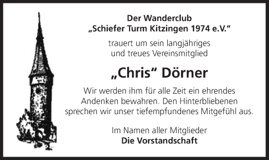 Anzeige von Chris Dörner von MGO