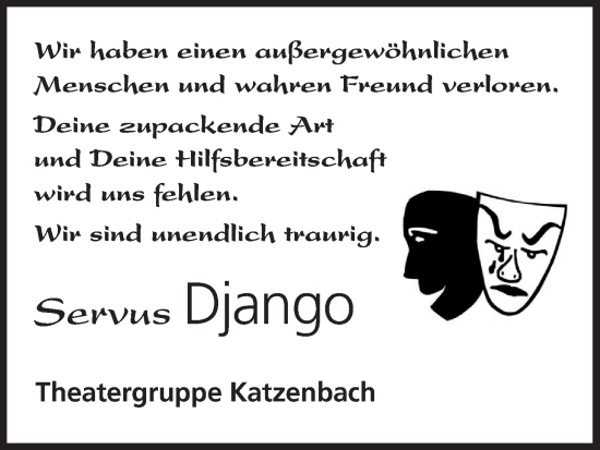 Anzeige von Django  von MGO