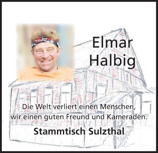 Anzeige von Elmar Halbig von MGO