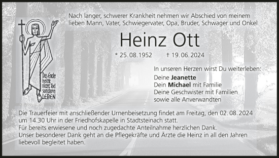 Anzeige von Heinz Ott von MGO