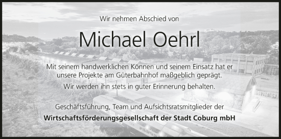 Anzeige von Michael Oehrl von MGO