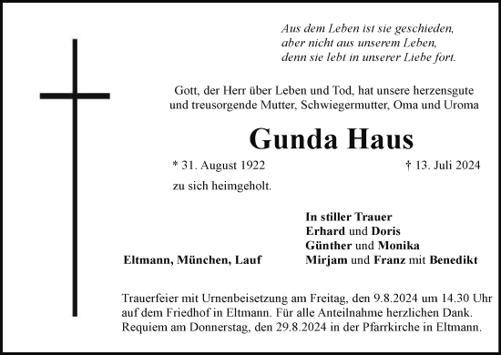 Anzeige von Gunda Haus von MGO