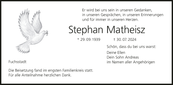 Anzeige von Stephan Matheisz von MGO