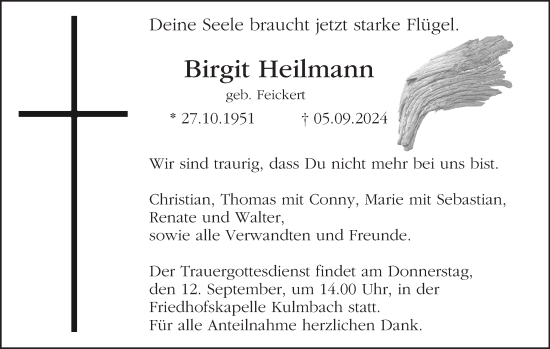 Anzeige von Birgit Heilmann von MGO