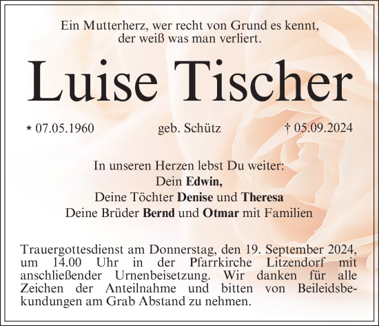 Anzeige von Luise Tischer von MGO