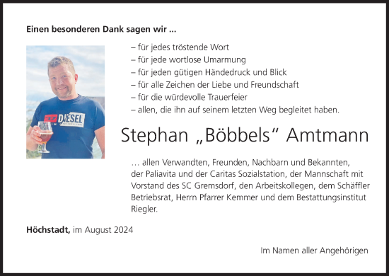 Anzeige von Stephan Amtmann von MGO