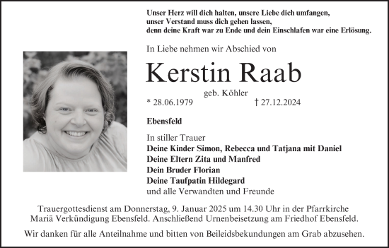 Anzeige von Kerstin Raab von MGO