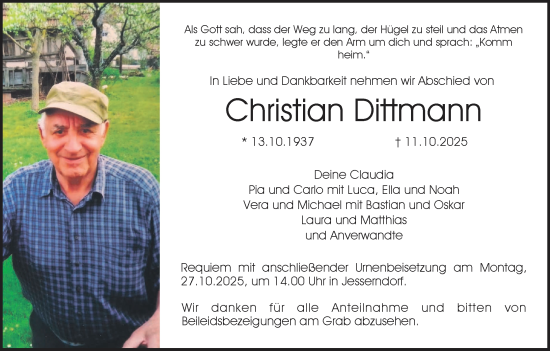 Anzeige von Christian Dittmann von MGO