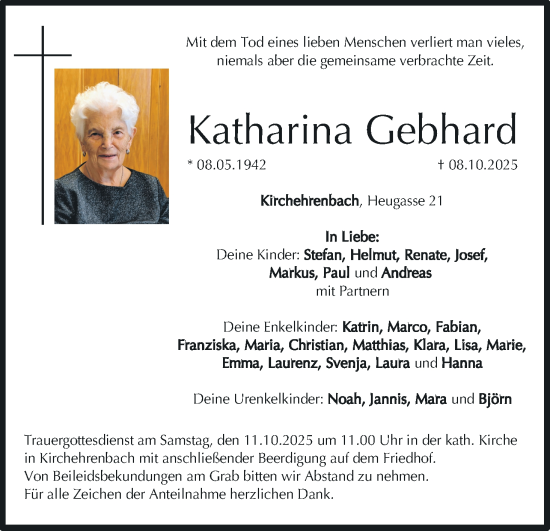 Anzeige von Katharina Gebhard von MGO