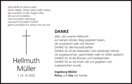 Anzeige von Hellmuth Müller von MGO