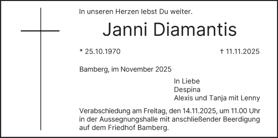 Anzeige von Janni Diamantis von MGO