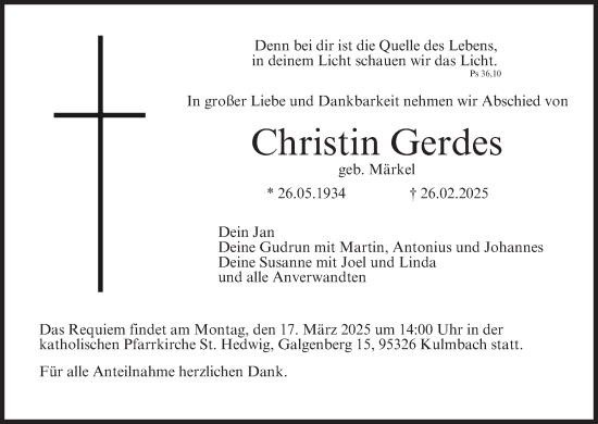 Anzeige von Christin Gerdes von MGO