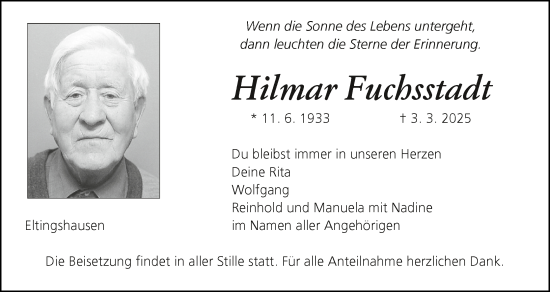 Anzeige von Hilmar Fuchsstadt von MGO