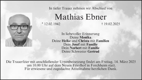 Anzeige von Mathias Ebner von MGO