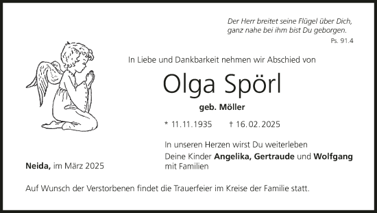 Anzeige von Olga Spörl von MGO