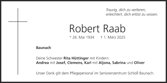 Anzeige von Robert Raab von MGO