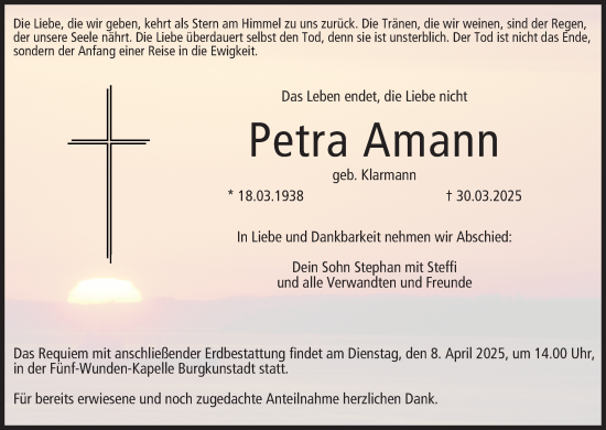 Anzeige von Petra Amann von MGO