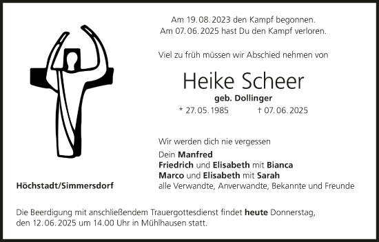Anzeige von Heike Scheer von MGO