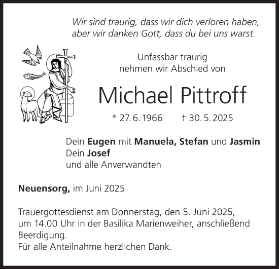 Anzeige von Michael Pittroff von MGO