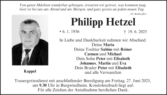 Anzeige von Philipp Hetzel von MGO
