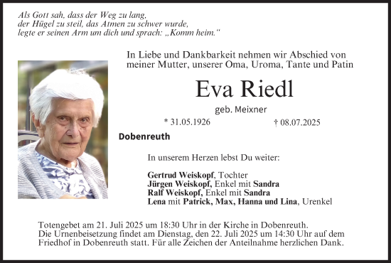 Anzeige von Eva Riedl von MGO