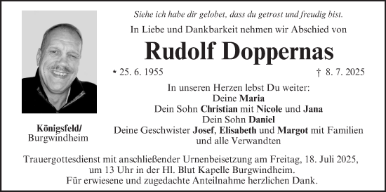 Anzeige von Rudolf Doppernas von MGO